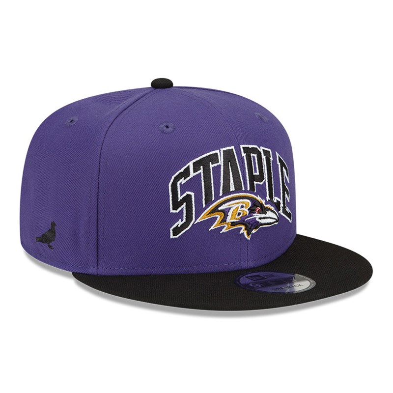 Purple New Era Baltimore Ravens X Staple Cap 9fifty | ROVS93462