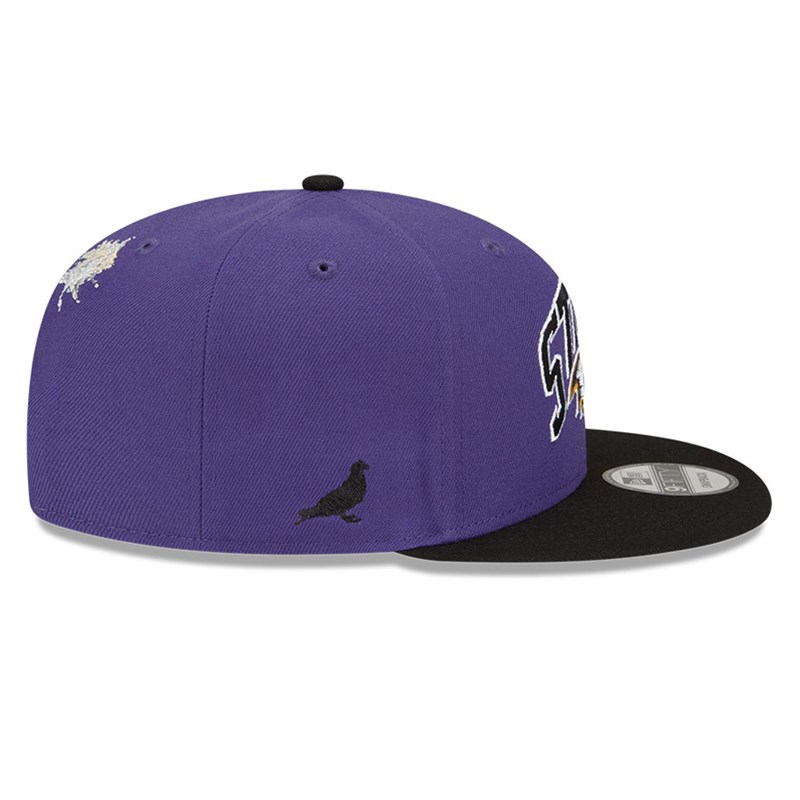 Purple New Era Baltimore Ravens X Staple Cap 9fifty | ROVS93462