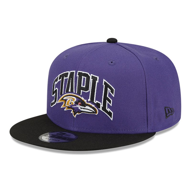 Purple New Era Baltimore Ravens X Staple Cap 9fifty | ROVS93462