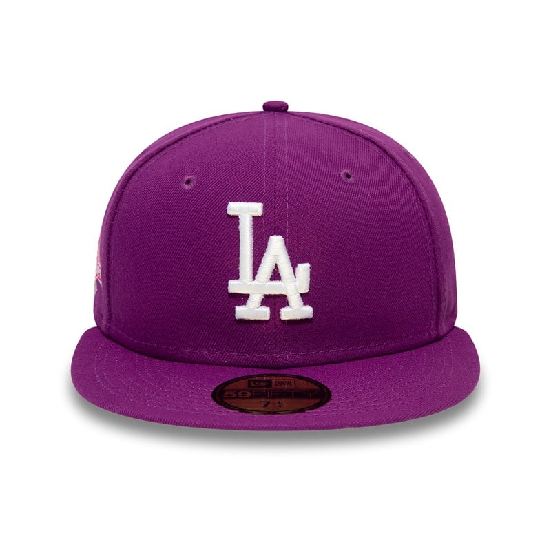 Purple New Era La Dodgers Fitted Cap 59fifty | BDAX28503