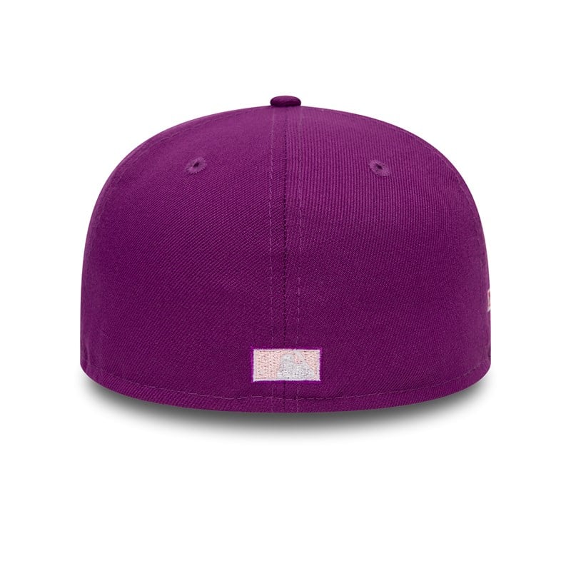 Purple New Era La Dodgers Fitted Cap 59fifty | BDAX28503