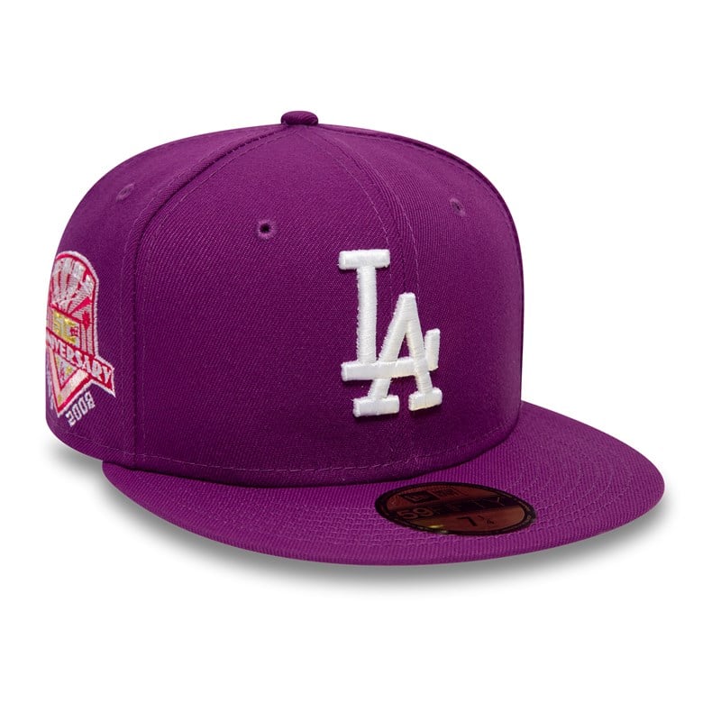 Purple New Era La Dodgers Fitted Cap 59fifty | BDAX28503