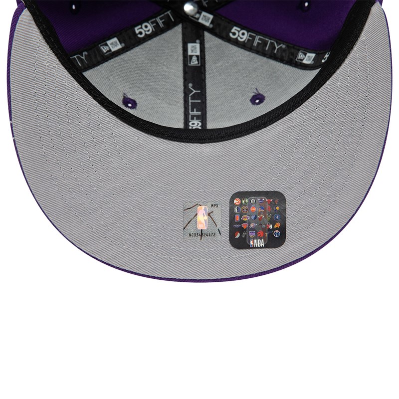 Purple New Era La Lakers Dual Logo Fitted Cap 59fifty | ZPEX04765