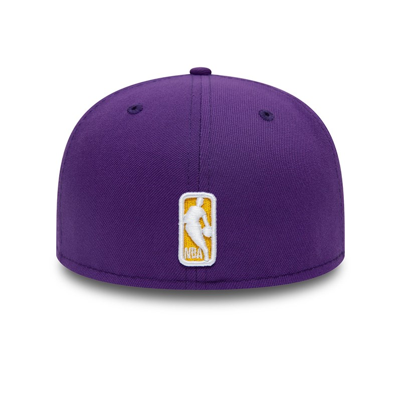 Purple New Era La Lakers Dual Logo Fitted Cap 59fifty | ZPEX04765