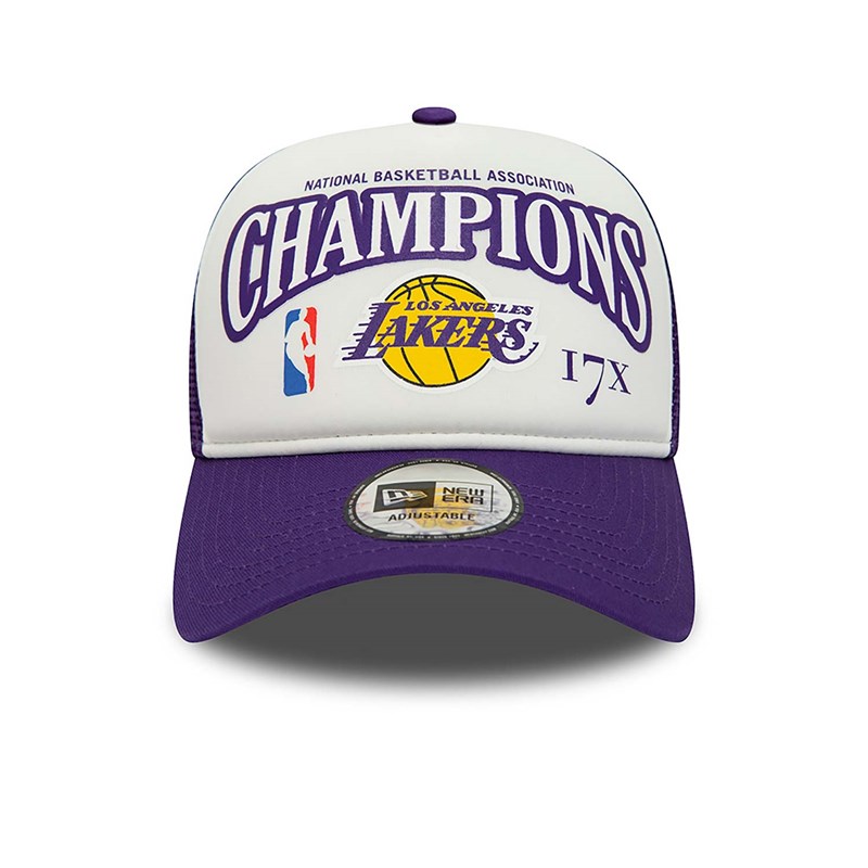 Purple New Era La Lakers League Champons A-frame Cap Trucker | EOYU85346