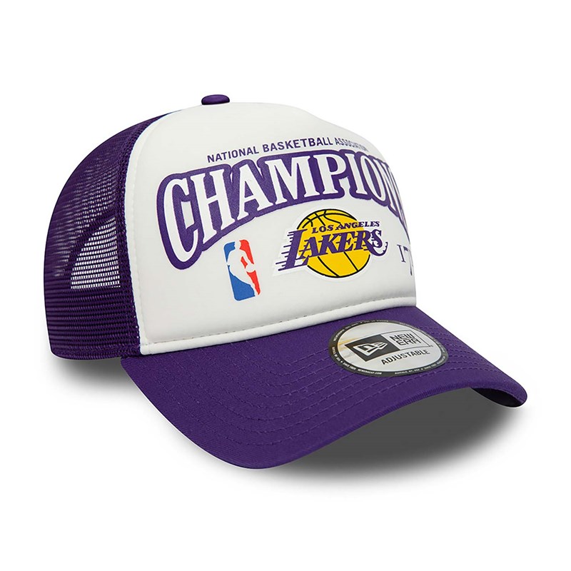 Purple New Era La Lakers League Champons A-frame Cap Trucker | EOYU85346