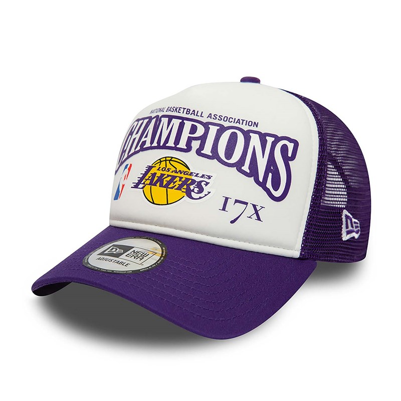 Purple New Era La Lakers League Champons A-frame Cap Trucker | EOYU85346