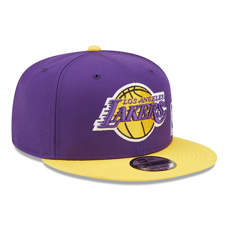 Purple New Era La Lakers NBA Letter Arch Cap 9fifty | MTGL89136