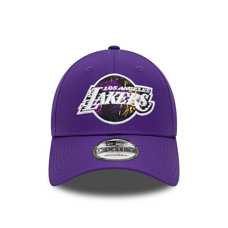 Purple New Era La Lakers Print Infill Cap 9forty | CKYS50136