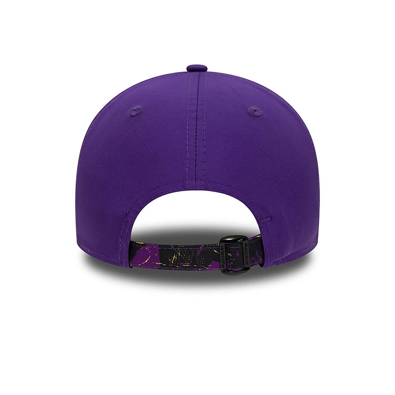 Purple New Era La Lakers Print Infill Cap 9forty | CKYS50136