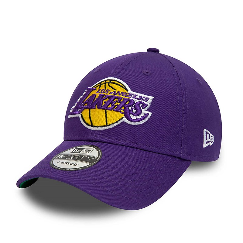 Purple New Era La Lakers Team Side Patch Adjustable Cap 9forty | KOXA93850