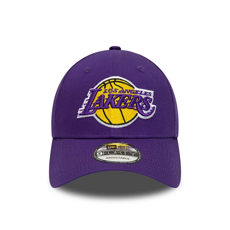 Purple New Era La Lakers Team Side Patch Adjustable Cap 9forty | KOXA93850