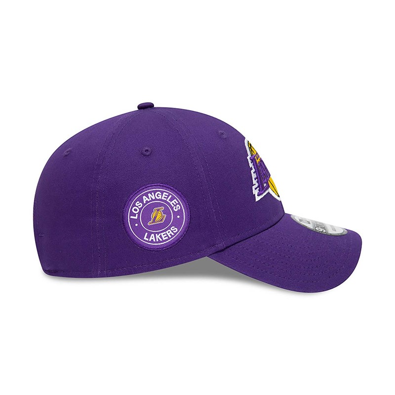 Purple New Era La Lakers Team Side Patch Adjustable Cap 9forty | KOXA93850