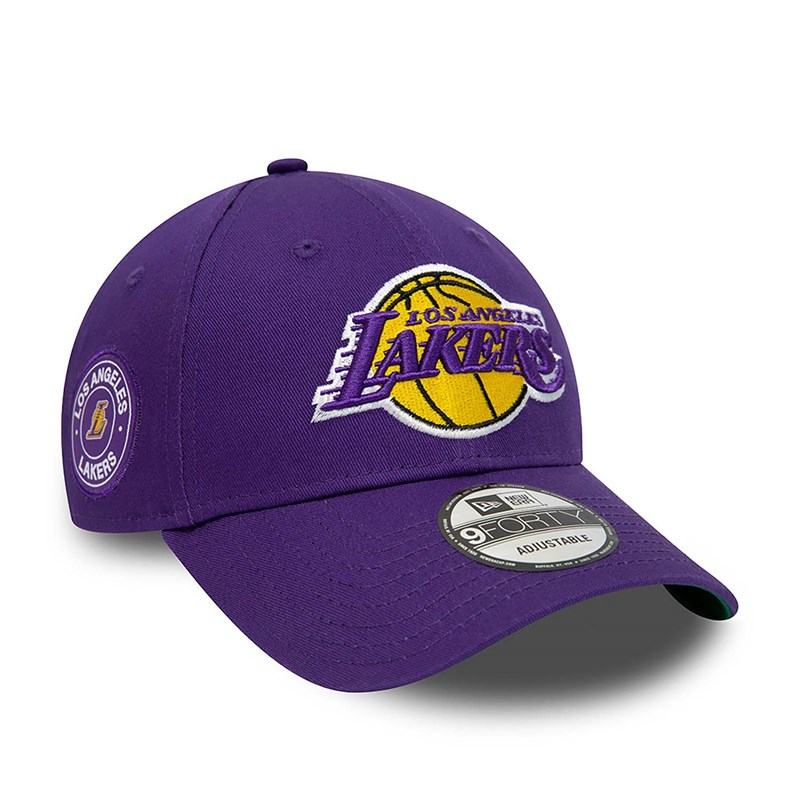 Purple New Era La Lakers Team Side Patch Adjustable Cap 9forty | KOXA93850