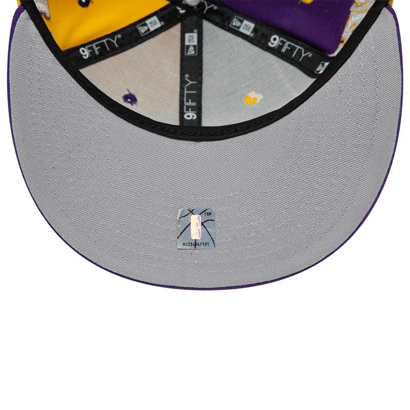 Purple New Era La Lakers Teamsplit Cap 9fifty | STCK63984