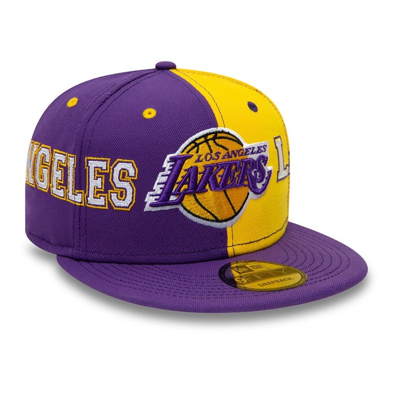 Purple New Era La Lakers Teamsplit Cap 9fifty | STCK63984