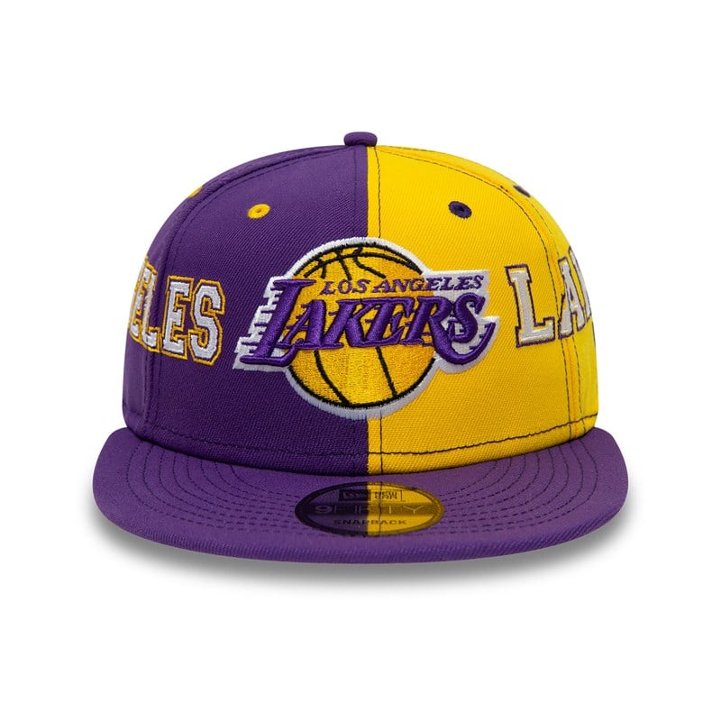 Purple New Era La Lakers Teamsplit Cap 9fifty | STCK63984