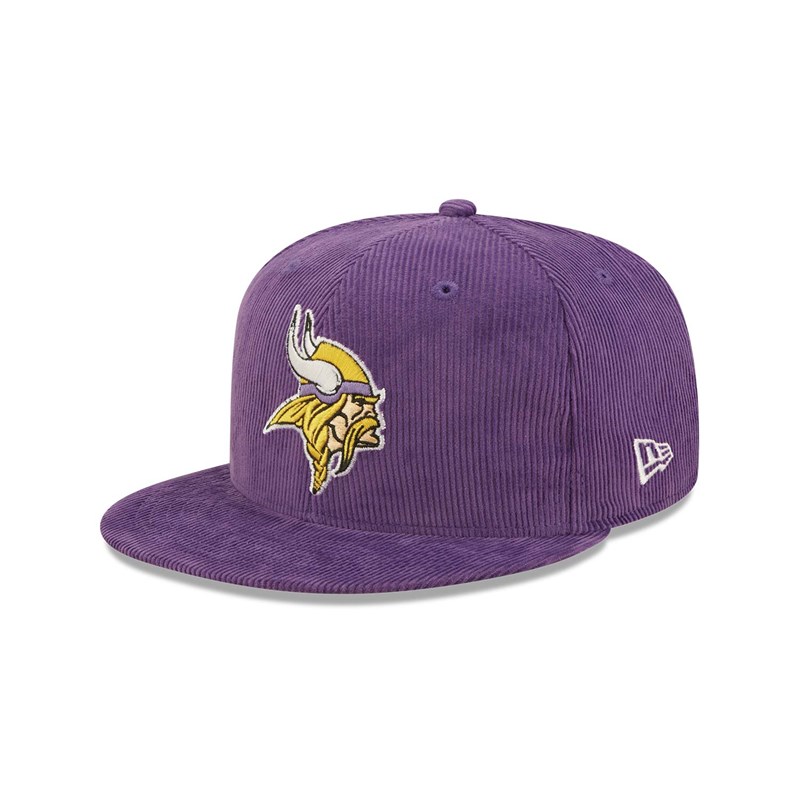 Purple New Era Minnesota Vikings NFL Retro Cord Cap 9fifty | XCWZ83524