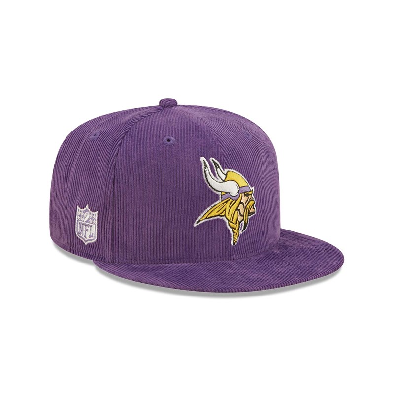 Purple New Era Minnesota Vikings NFL Retro Cord Cap 9fifty | XCWZ83524