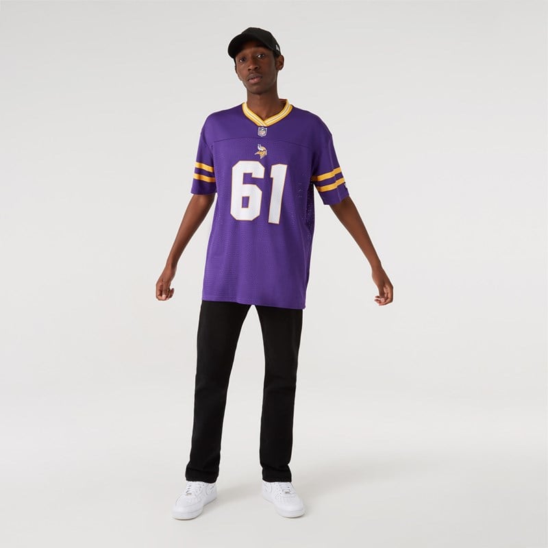 Purple New Era Minnesota Vikings Oversized Jersey T-Shirt | IGQU26947