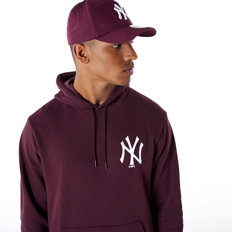 Purple New Era New York Yankees Essentials Hoodie | WFVT18097