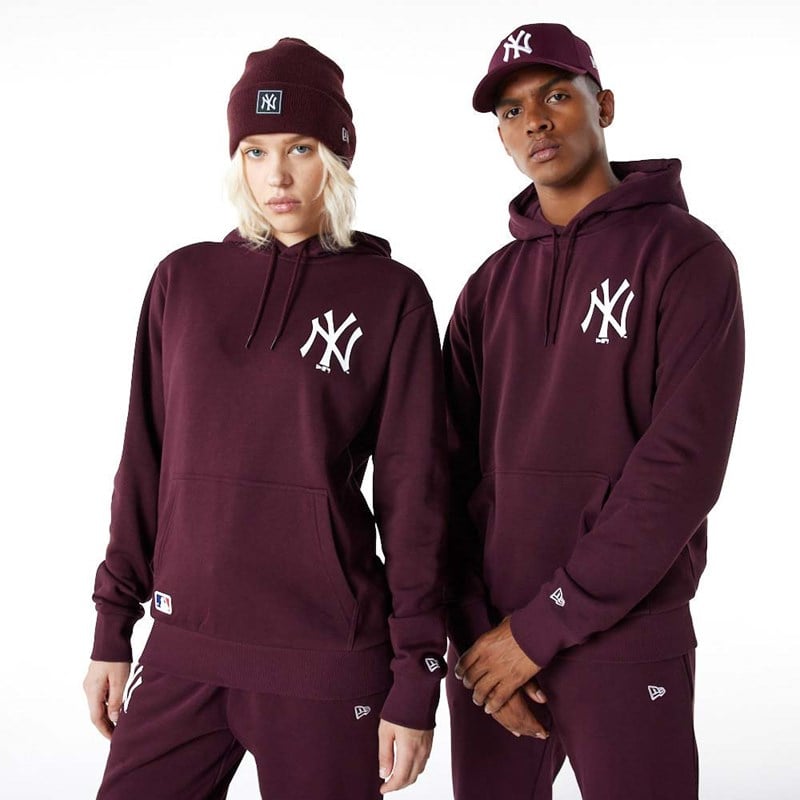 Purple New Era New York Yankees Essentials Hoodie | WFVT18097