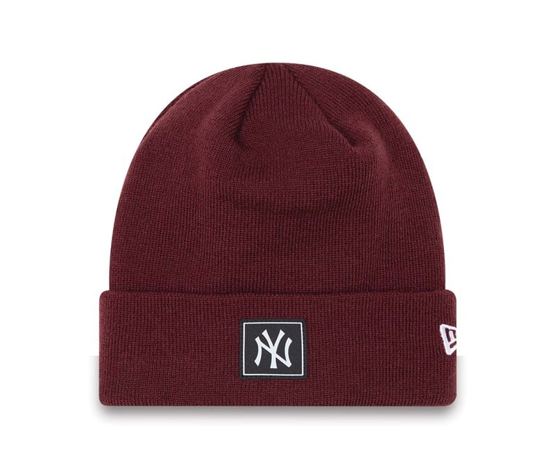 Purple New Era New York Yankees Team Cuff Beanie Hat Knit | FCJU13509