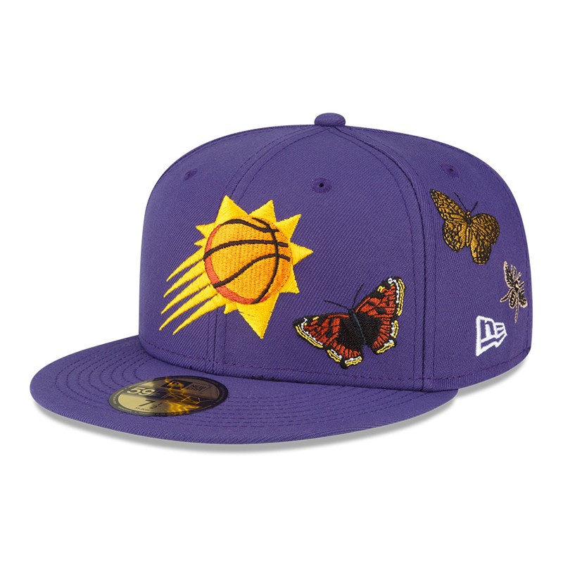 Purple New Era Suns Felt X NBA Fitted Cap 59fifty | XGEM59706