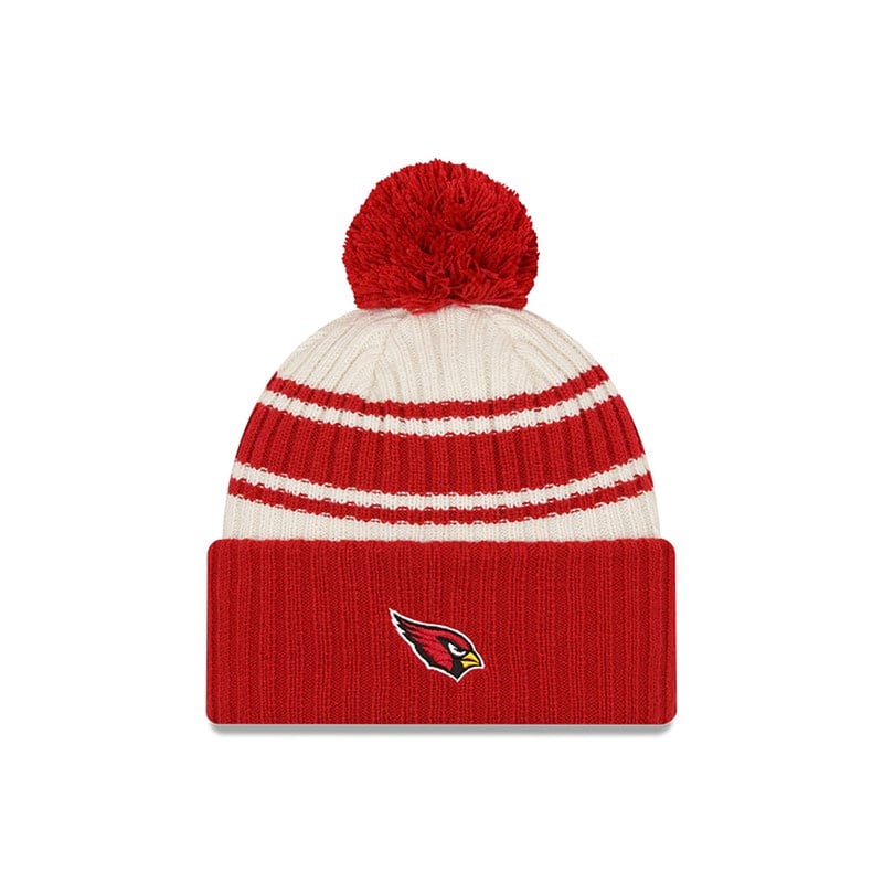 Red New Era Arizona Cardinals NFL Sideline Beanie Hat Knit | TMNO62708