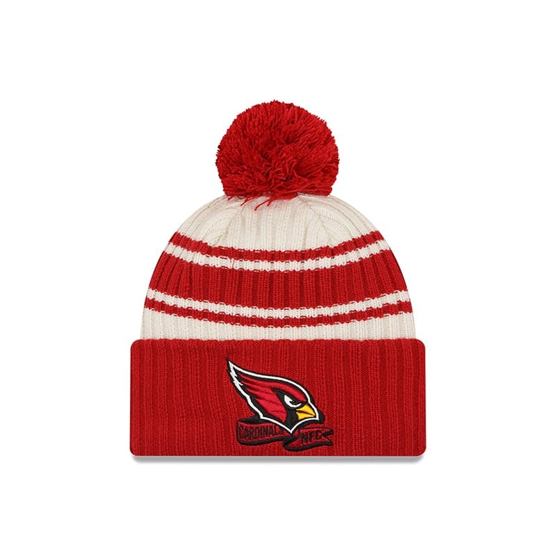 Red New Era Arizona Cardinals NFL Sideline Beanie Hat Knit | TMNO62708