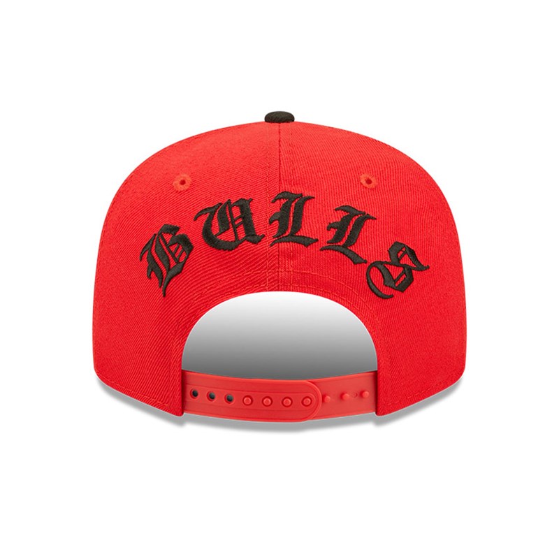 Red New Era Chicago Bulls NBA Letter Arch Cap 9fifty | QWFH68457