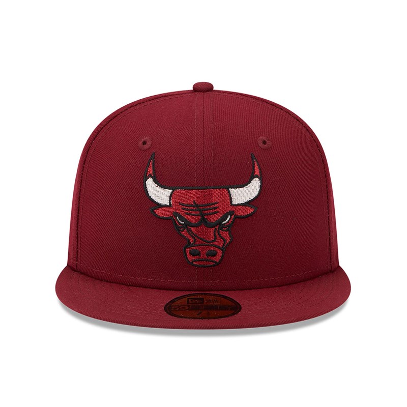 Red New Era Chicago Bulls Twilight Fantasy Fitted Cap 59fifty | QWMN74630