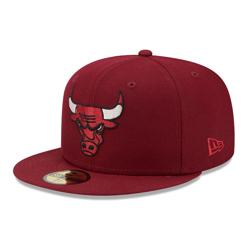 Red New Era Chicago Bulls Twilight Fantasy Fitted Cap 59fifty | QWMN74630