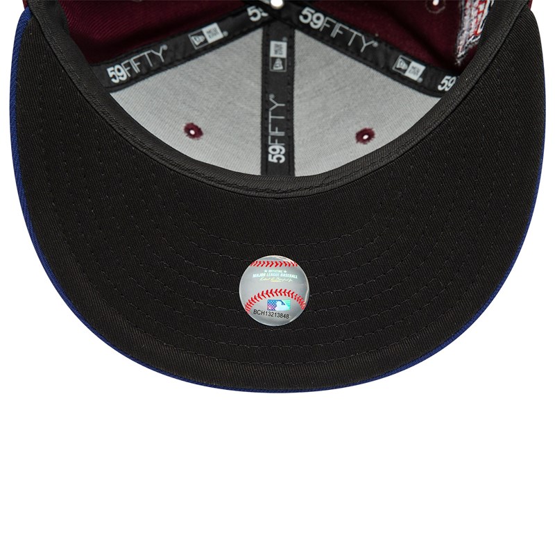 Red New Era Chicago Sox Fall Colours Contrast Visor Fitted Cap 59fifty | YOZF38705