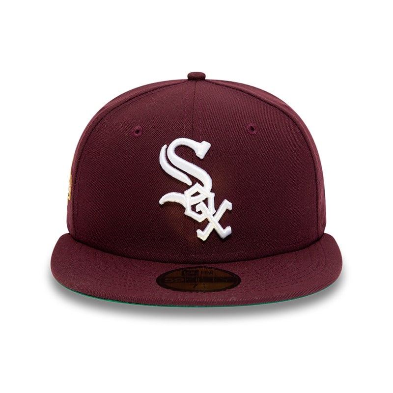 Red New Era Chicago Sox Side Patch Fitted Cap 59fifty | FJWQ41697