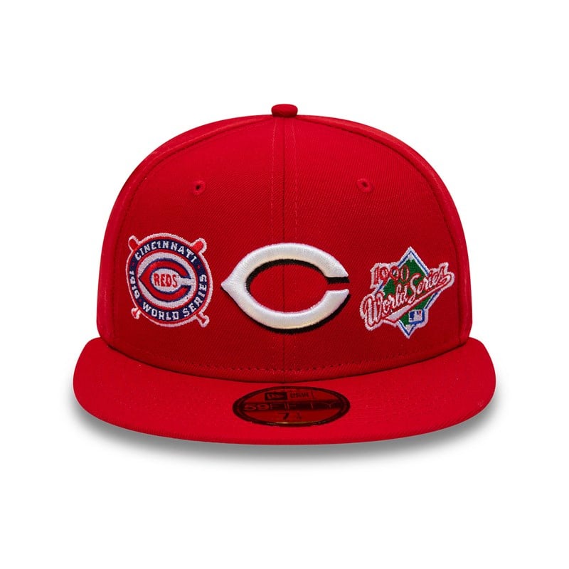 Red New Era Cincinnati Reds Historic Champs Fitted Cap 59fifty | YDZX28706