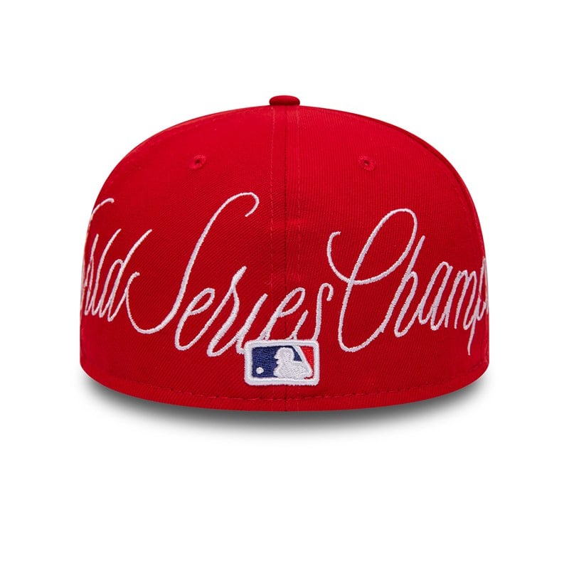 Red New Era Cincinnati Reds Historic Champs Fitted Cap 59fifty | YDZX28706