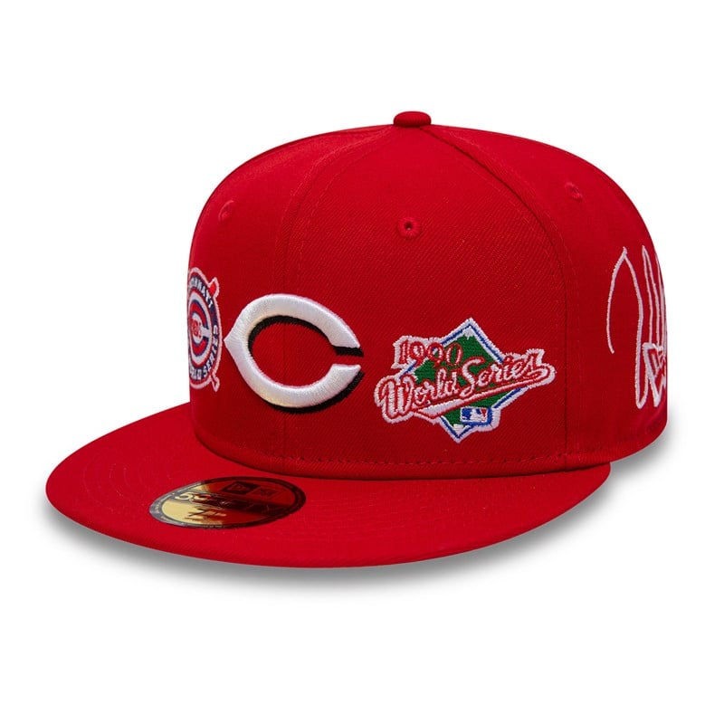 Red New Era Cincinnati Reds Historic Champs Fitted Cap 59fifty | YDZX28706