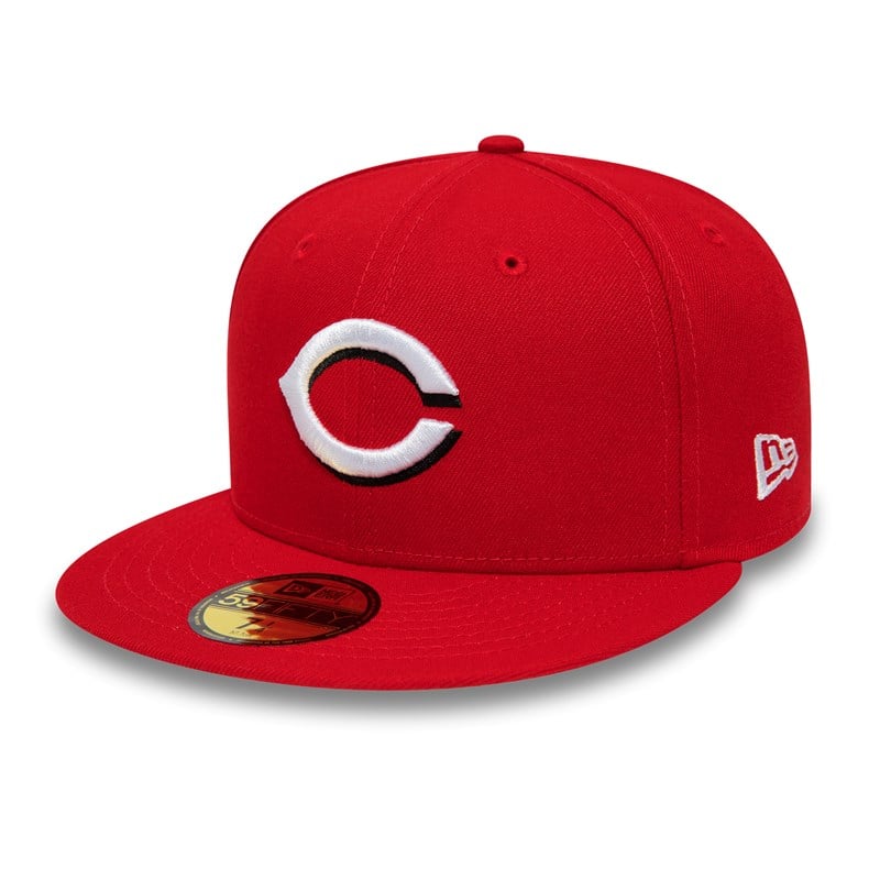 Red New Era Cincinnati Reds National League Stadium Fitted Cap 59fifty | IXNM65948