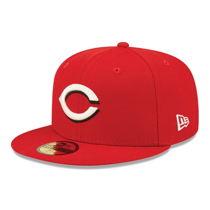 Red New Era Cincinnati Reds Pop Fitted Cap 59fifty | SLEK46297