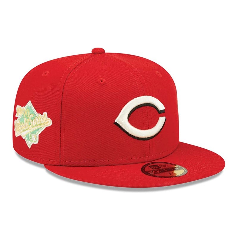 Red New Era Cincinnati Reds Pop Fitted Cap 59fifty | SLEK46297