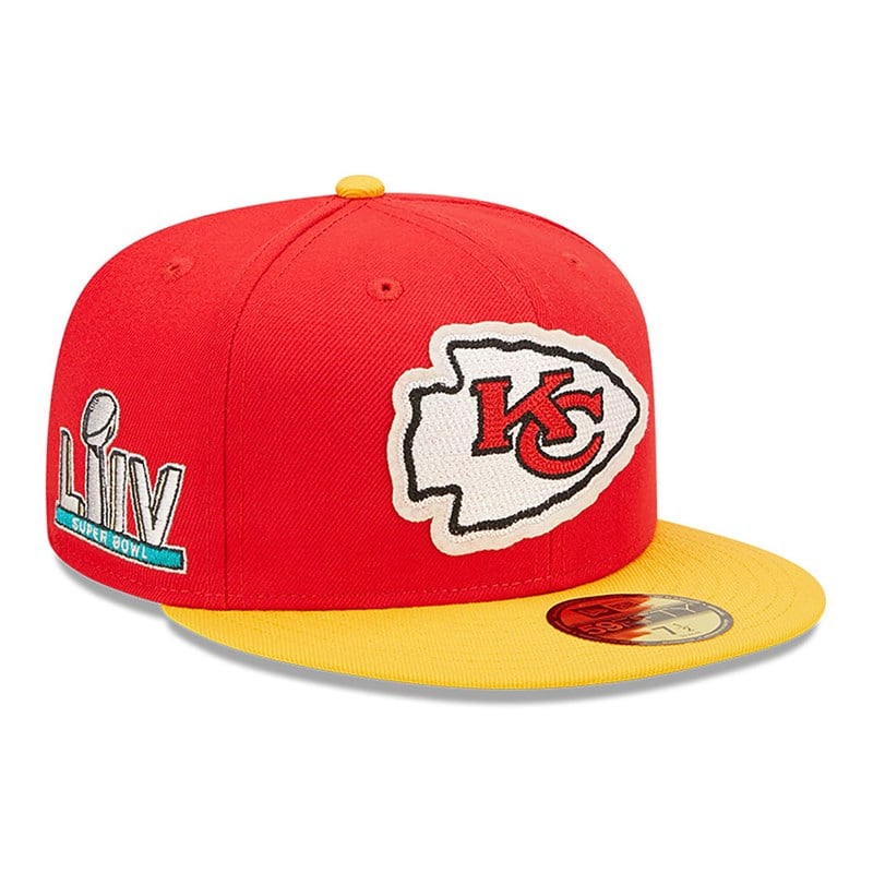 Red New Era Kansas City Chiefs Ne Letterman Fitted Cap 59fifty | YBMX58924