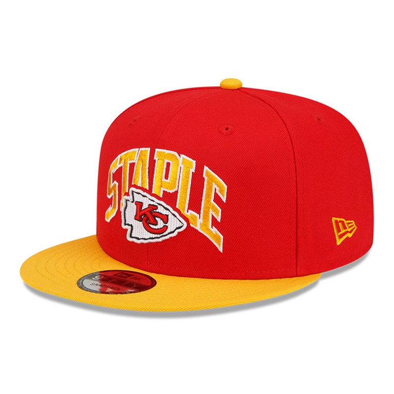 Red New Era Kansas City Chiefs X Staple Cap 9fifty | YAMP71604