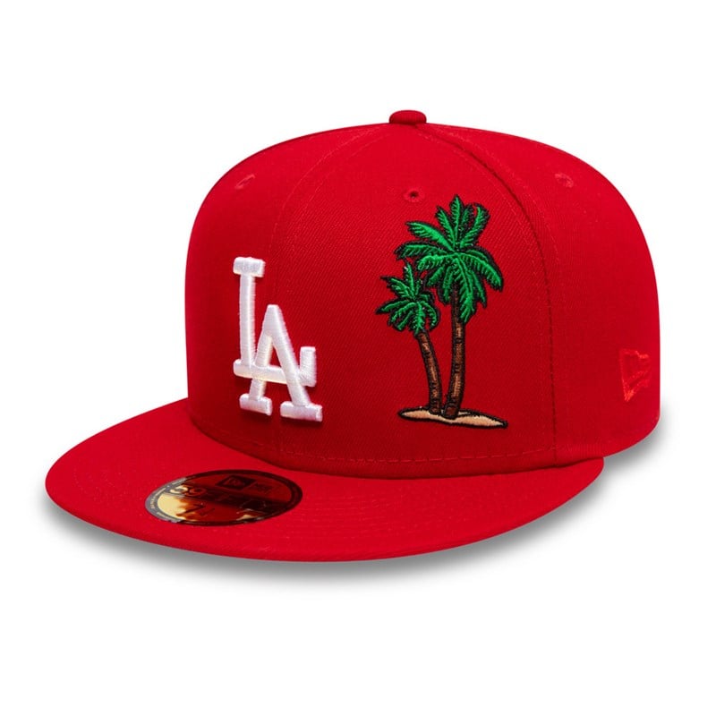 Red New Era La Dodgers Palm Taco Cap 59fifty | ERVF34295