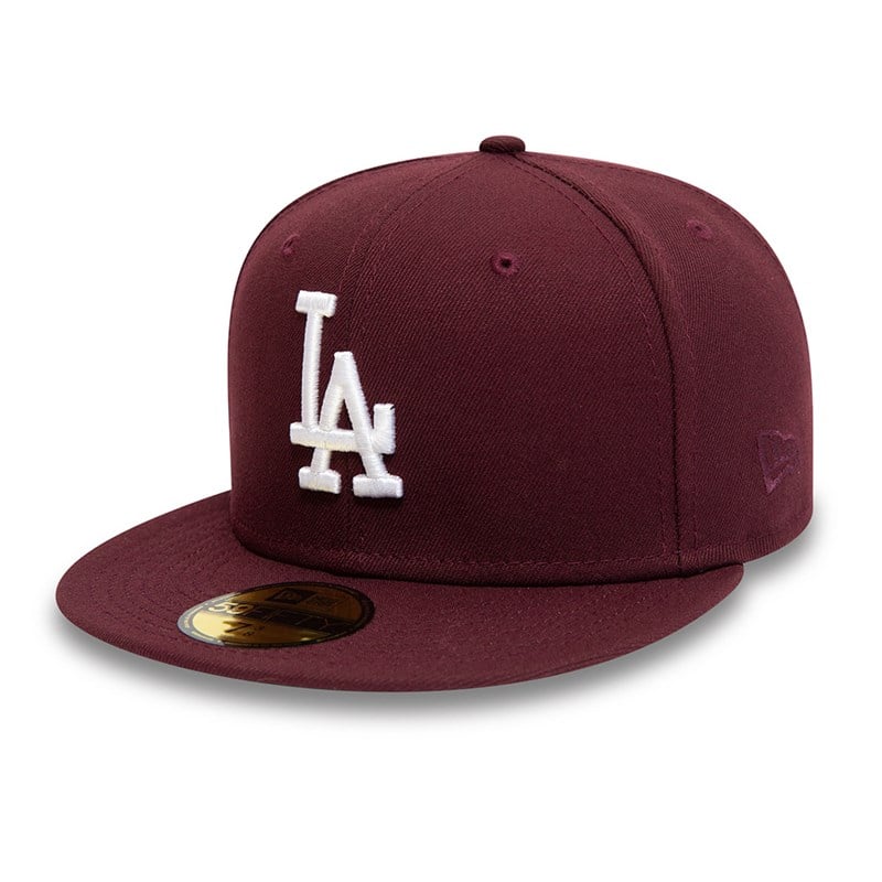 Red New Era La Dodgers Side Patch Fitted Cap 59fifty | DIBY29415