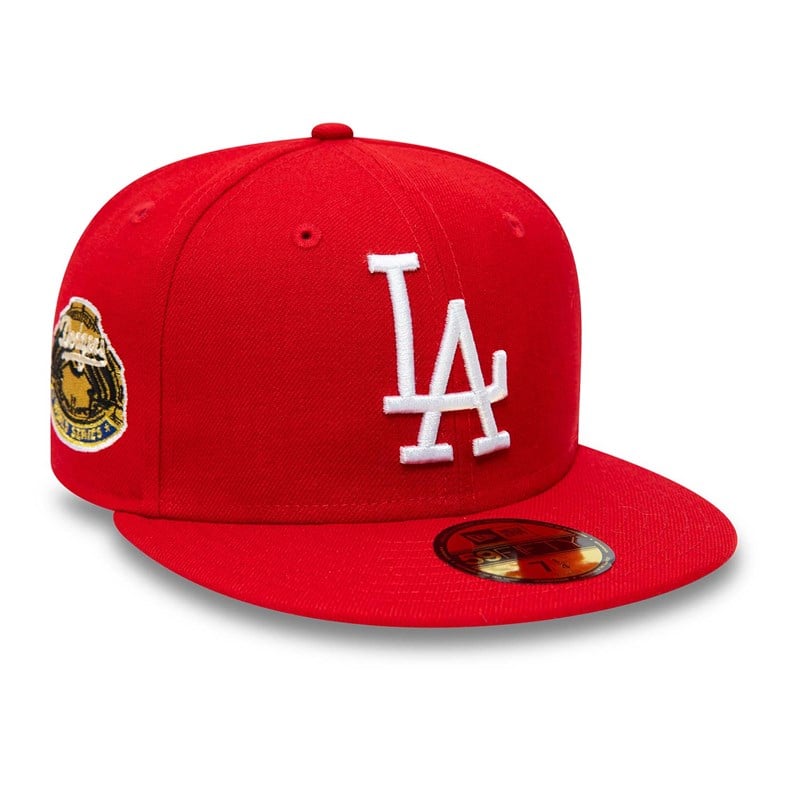 Red New Era La Dodgers World Series Fitted Cap 59fifty | ECNP71604