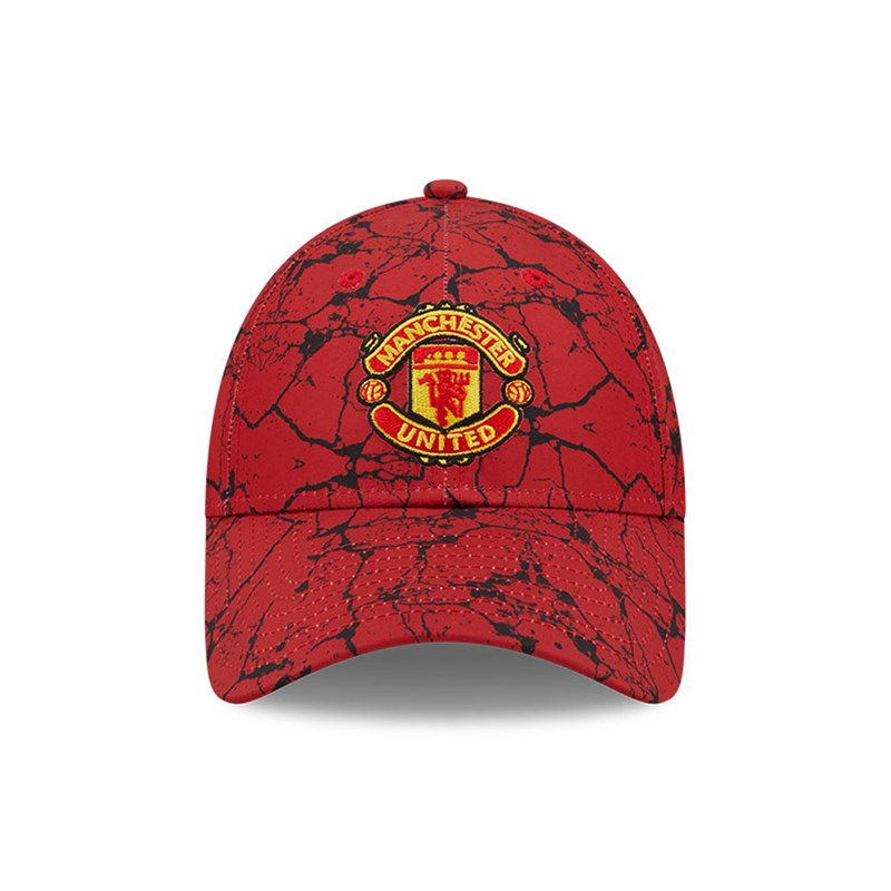 Red New Era Manchester United Marble Adjustable Cap 9forty | MISA20863