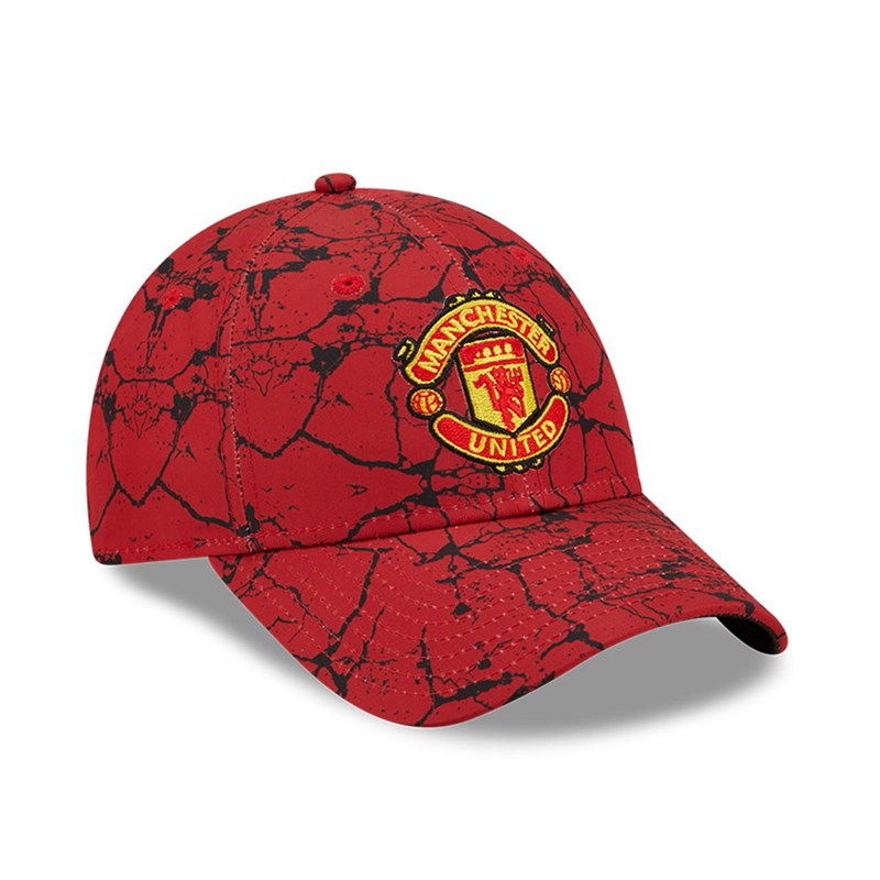 Red New Era Manchester United Marble Adjustable Cap 9forty | MISA20863