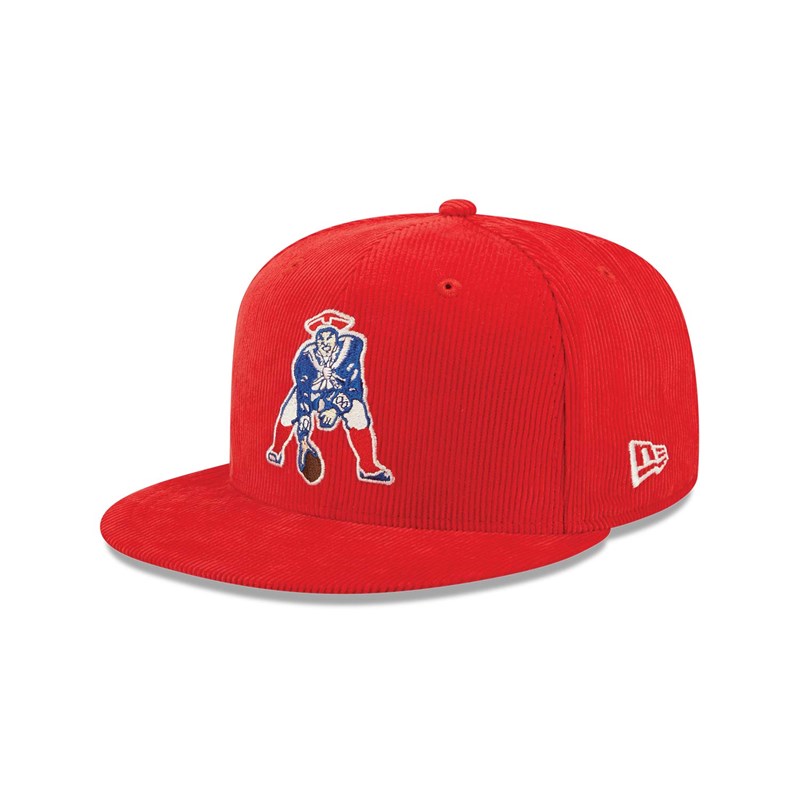 Red New Era New England Patriots NFL Retro Cord Cap 9fifty | IMUG30726