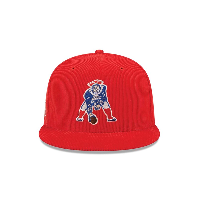 Red New Era New England Patriots NFL Retro Cord Cap 9fifty | IMUG30726